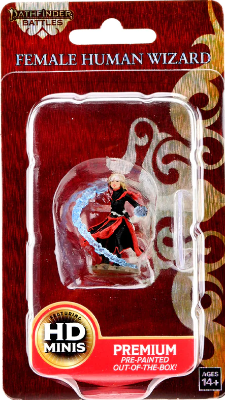 Pathfinder Battles - Premium Painted Miniatures - Female Human Wizard
