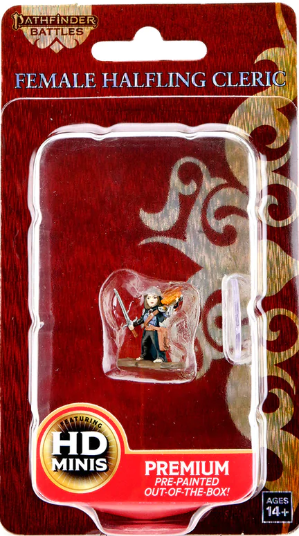 Pathfinder Battles - Premium Painted Miniatures - Female Halfling Cleric