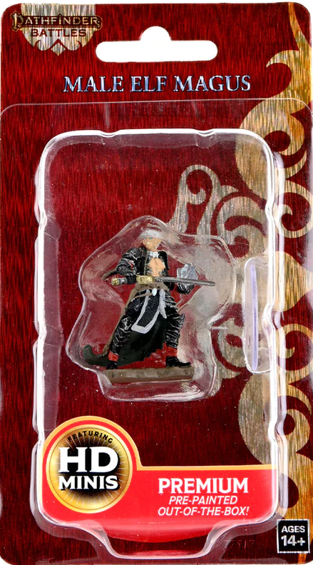 Pathfinder Battles - Premium Painted Miniatures - Male Elf Magus