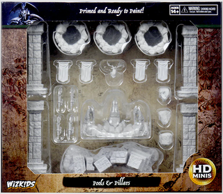 WizKids Deep Cuts Unpainted Miniatures - Pools & Pillars