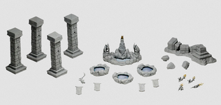 WizKids Deep Cuts Unpainted Miniatures - Pools & Pillars