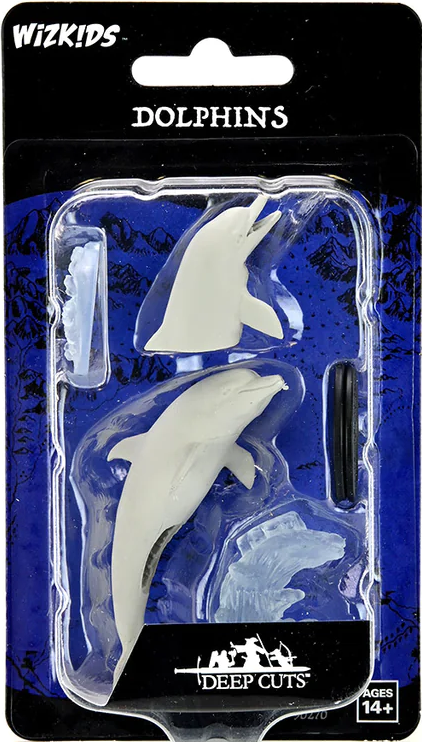WizKids Deep Cuts - Unpainted Miniatures - Dolphins