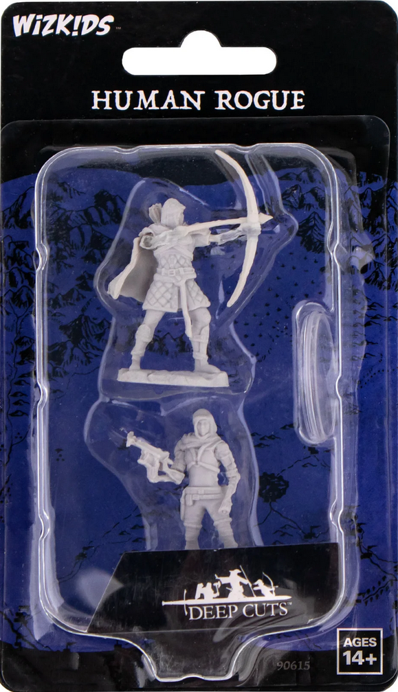 WizKids Deep Cuts - Unpainted Miniatures - Human Rogue