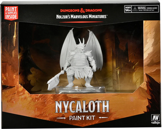Painting - WizKids - D&D - Nolzur's Marvelous Unpainted Miniatures - Paint Night Kit - Nycaloth