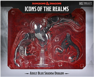 D&D - Icons of the Realms - Premium Painted Miniatures - Adult Blue Shadow Dragon