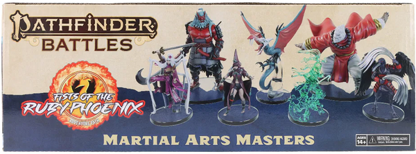 Pathfinder Battles - Painted Miniatures - Fists of the Ruby Phoenix - Martial Arts Masters Set