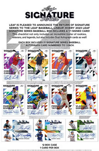 2023 Leaf Signature Series Baseball Hobby Box