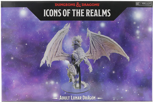 D&D - Icons of the Realms - Premium Painted Miniatures - Adult Lunar Dragon