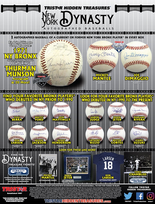 2023 Tristar Hidden Treasures New York NY Dynasty Autographed Baseball Box