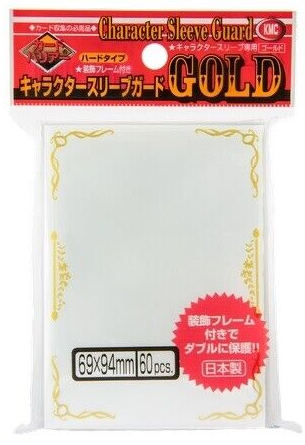 Deck Sleeve Covers - KMC Character Guard - Clear w/ Gold Scroll (60 ct.)