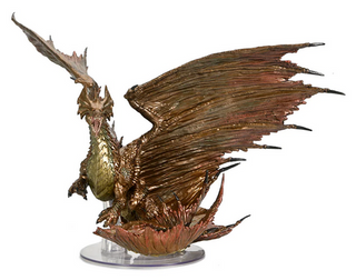 D&D - Icons of the Realms - Premium Painted Miniatures - Adult Brass Dragon