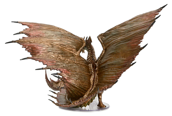 D&D - Icons of the Realms - Premium Painted Miniatures - Adult Brass Dragon