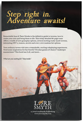 RPG (5E) - Remarkable Inns & Their Drinks Hardcover