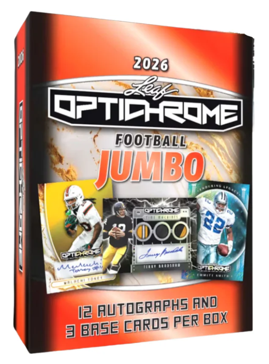 2026 Leaf Optichrome Football Jumbo Box