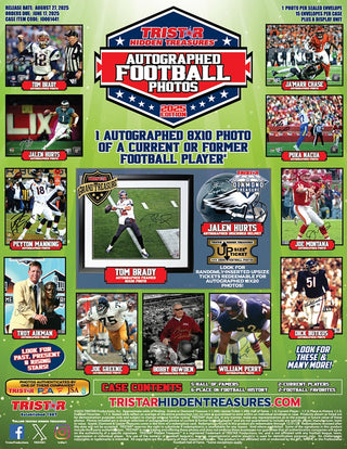 2025 Tristar -  Hidden Treasures - Autographed 8x10 Photo Football Box (Factory Sealed) Auto Photograph