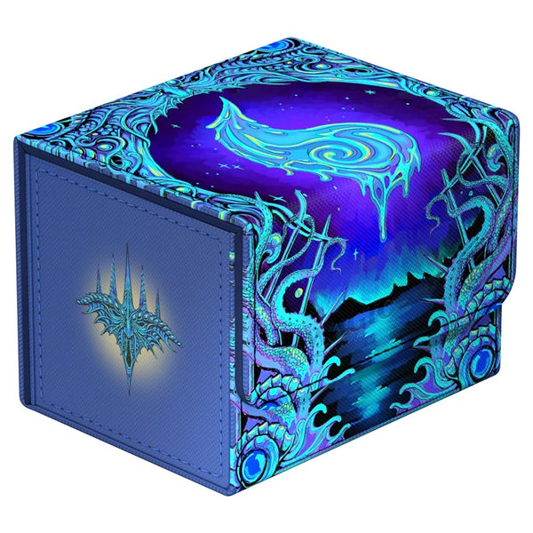 Deck Box - Ultimate Guard - Sidewinder 100+ - Xenoskin - MtG - Mana Token - Island (Blue)