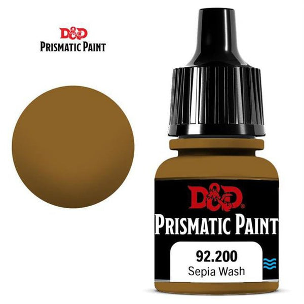 Painting - WizKids - D&D - Prismatic Paint - Wash - Sepia Wash (8 ml.)