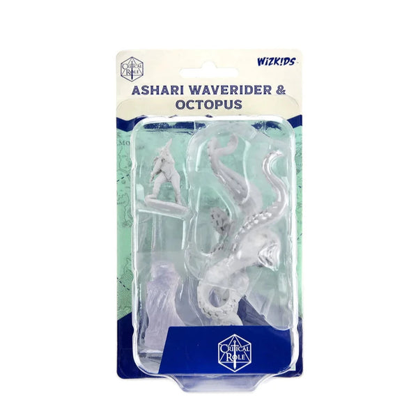 Critical Role - Unpainted Miniatures - Ashari Waverider & Octopus
