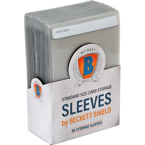 Beckett Shield - Card Storage - Semi Rigid Sleeves - Standard Size (50 ct.)