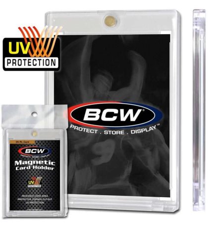BCW - Card Storage - Magnetic - 35 pt. UV One-Touch Card Holder