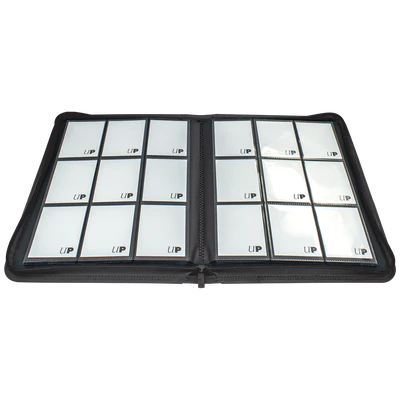Binder - Ultra Pro - 9-Pocket Zippered Album - PRO-Binder - Vivid Black
