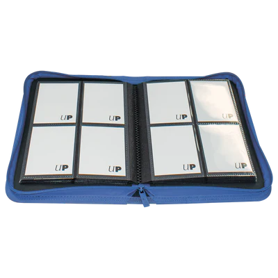 Binder - Ultra Pro - 4-Pocket Zippered Album - PRO-Binder - Vivid Blue