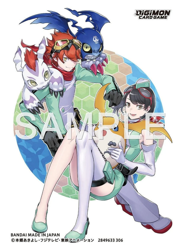 Deck Sleeves - Bandai - Digimon - Official Sleeves Set 3 (2026) - Dan Yuki & Kanan Yuki (60 Ct.)