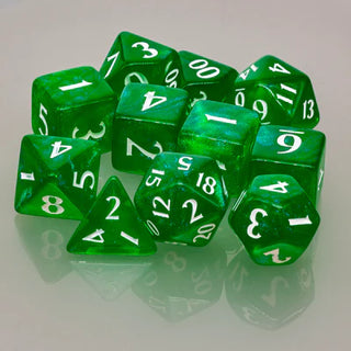 Dice - Ultra Pro - Polyhedral Set (11 ct.) - Eclipse - Forest Green