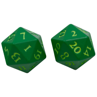 Dice - Ultra Pro - D20 Set (2 ct.) - Heavy Metal - Vivid Green