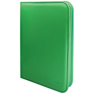 Binder - Ultra Pro - 4-Pocket Zippered Album - PRO-Binder - Vivid Green