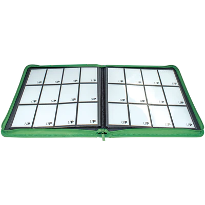 Binder - Ultra Pro - 12-Pocket Zippered Album - PRO-Binder - Vivid Green