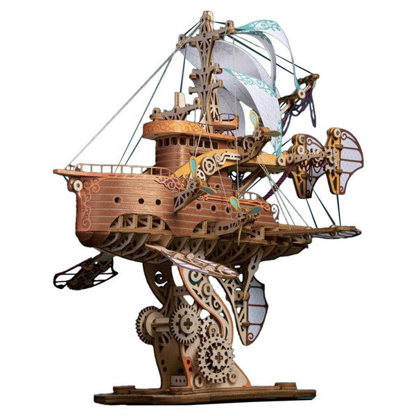 MFantasy Airship - Steampunk Airship - Around the World in 80 Days - 3D Wooden Puzzle