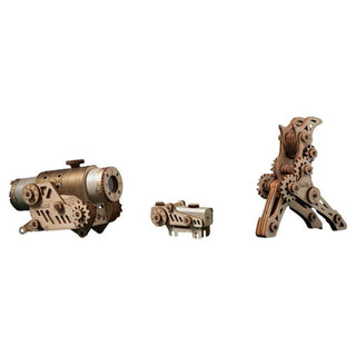 Steampunk Revolver Accesory Kit - 3D Wooden Puzzle