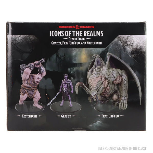 D&D - Icons of the Realms - Demon Lords - Graz'zt, Fraz Urb'luu, and Kostchtchie