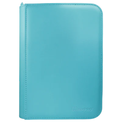Binder - Ultra Pro - 4-Pocket Zippered Album - PRO-Binder - Vivid Light Blue