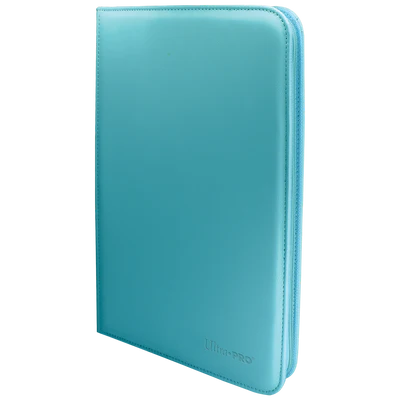 Binder - Ultra Pro - 9-Pocket Zippered Album - PRO-Binder - Vivid Light Blue