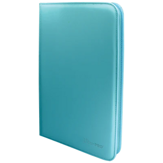 Binder - Ultra Pro - 9-Pocket Zippered Album - PRO-Binder - Vivid Light Blue