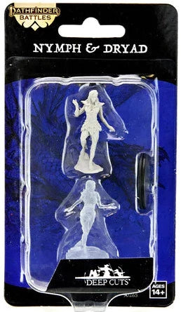 Pathfinder Deep Cuts - Unpainted Miniatures - Nymph & Dryad