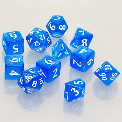 Dice - Ultra Pro - Polyhedral Set (11 ct.) - Eclipse - Pacific Blue