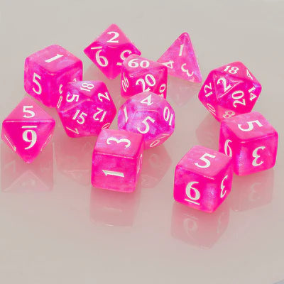 Dice - Ultra Pro - Polyhedral Set (11 ct.) - Eclipse - Hot Pink