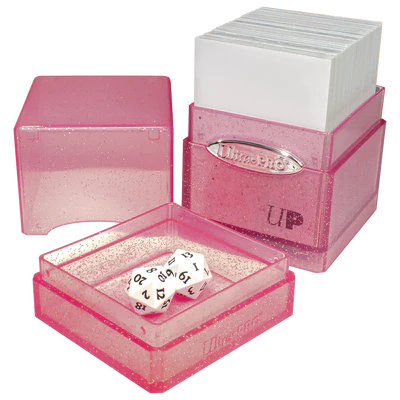 Deck Box - Ultra Pro - Satin Tower - Glitter Pink