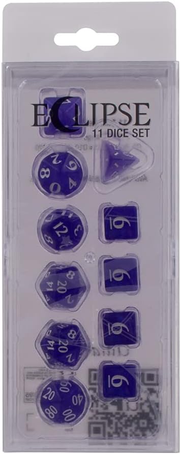 Dice - Ultra Pro - Polyhedral Set (11 ct.) - Eclipse - Royal Purple