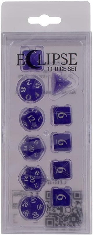 Dice - Ultra Pro - Polyhedral Set (11 ct.) - Eclipse - Royal Purple