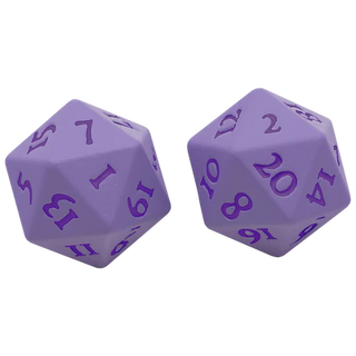 Dice - Ultra Pro - D20 Set (2 ct.) - Heavy Metal - Vivid Purple