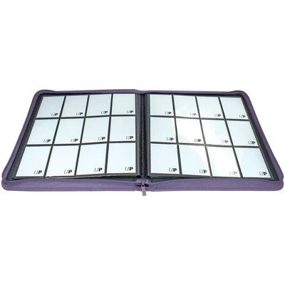 Binder - Ultra Pro - 12-Pocket Zippered Album - PRO-Binder - Vivid Purple