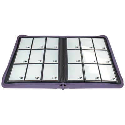 Binder - Ultra Pro - 9-Pocket Zippered Album - PRO-Binder - Vivid Purple