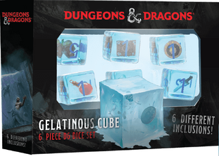 Dice - FanRoll - Dungeons & Dragons - D6 (6 ct.) - Gelatinous Cube Dice Set