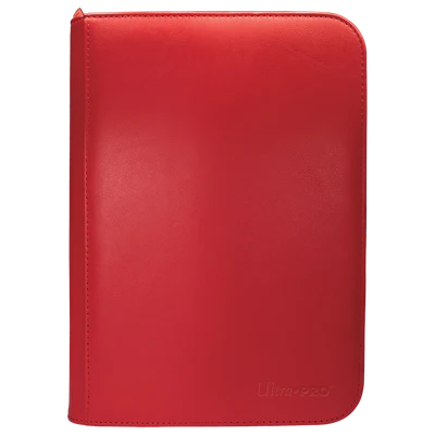 Binder - Ultra Pro - 4-Pocket Zippered Album - PRO-Binder - Vivid Red
