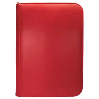 Binder - Ultra Pro - 4-Pocket Zippered Album - PRO-Binder - Vivid Red