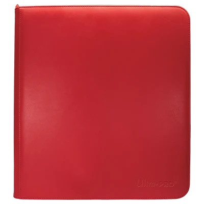 Binder - Ultra Pro - 12-Pocket Zippered Album - PRO-Binder - Vivid Red